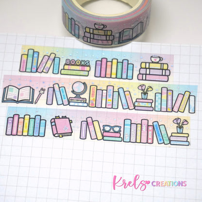 Booktionery V.2 | Silver foil | 15mm washi tape