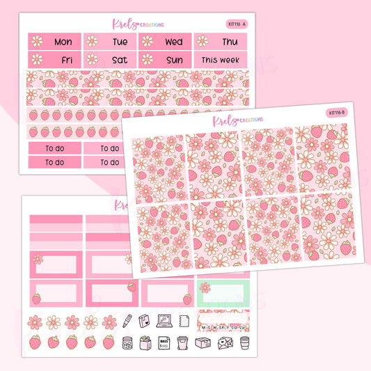 KIT116 | STRAWBERRY DAISY | Vertical Kit