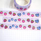 Berry | Silver foil | 15mm washi tape