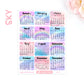 D08 | 2025 Calendar mini sticker (1 inch) | PICK YOUR COLOR