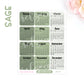 D08 | 2025 Calendar mini sticker (1 inch) | PICK YOUR COLOR