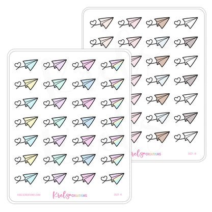 S021 | Paper Plane Stickers