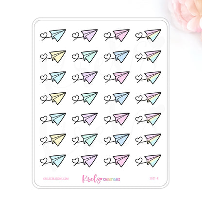 S021 | Paper Plane Stickers