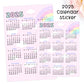 D145 | 2025 Calendar sticker | Choose size