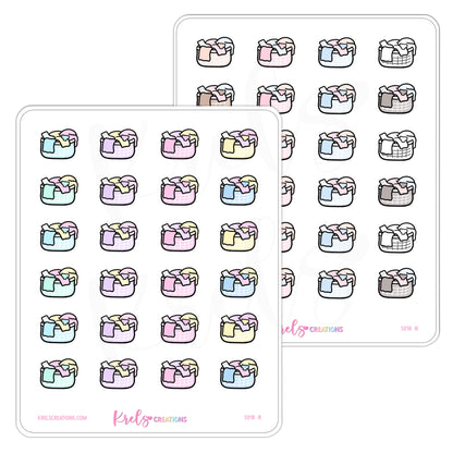 S018 | Laundry Basket Stickers
