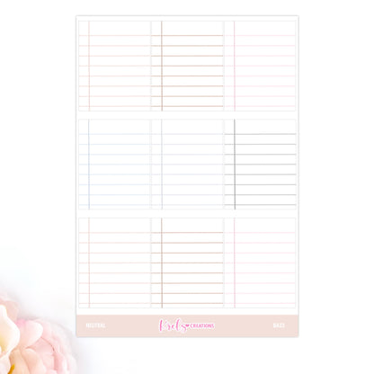 BA22 | Lined stickers