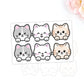 Kitties | Waterproof matte die-cut sticker