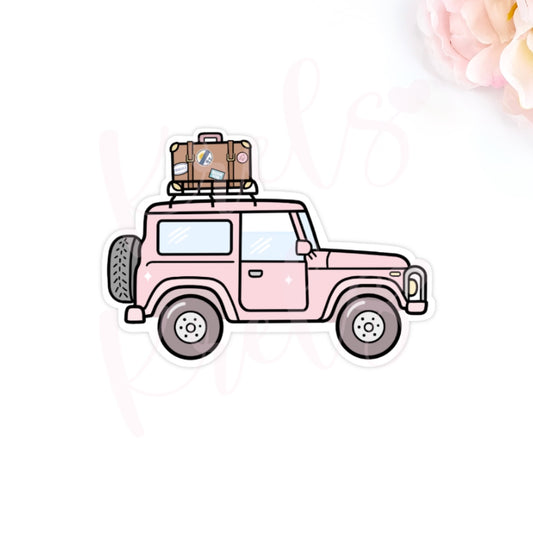 Pink cruiser | Matte die-cut sticker