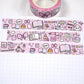 Love Doodles -Pink | Silver foil | 15mm washi tape