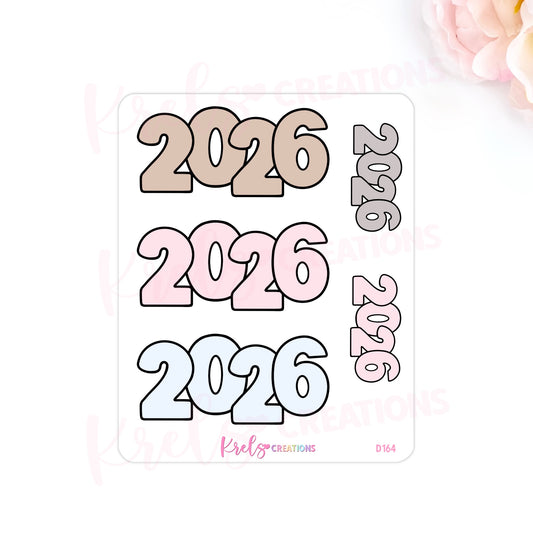 D164 | 2026 Sticker