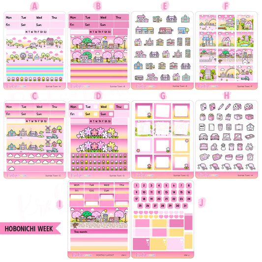 Sunrise Town | Hobonichi week