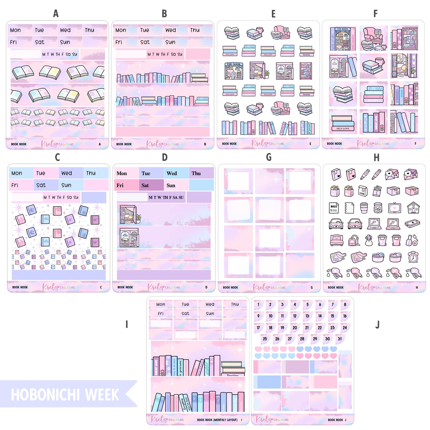 Book Nook | Hobonichi week