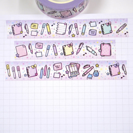 Paper & Pen | Silver foil | 15mm washi tape