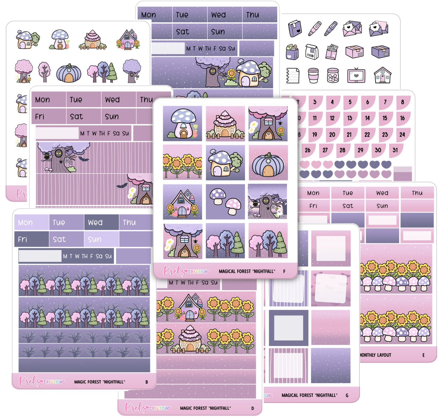 Magic Forest "Nightfall" | Hobonichi week