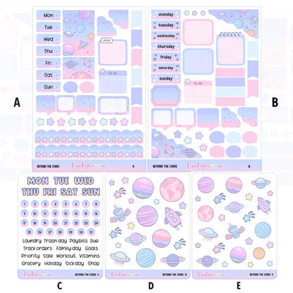 Beyond the star | Journaling sticker