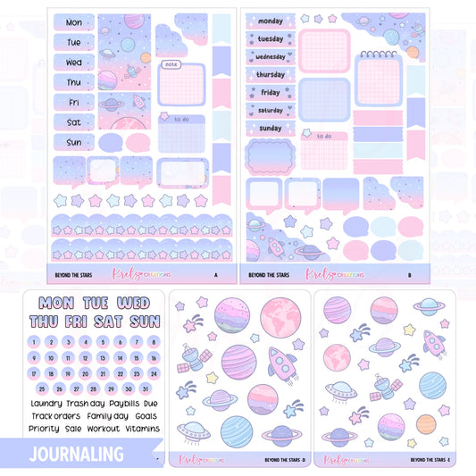 Beyond the star | Journaling sticker