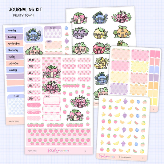 Fruity Town | Journaling sticker