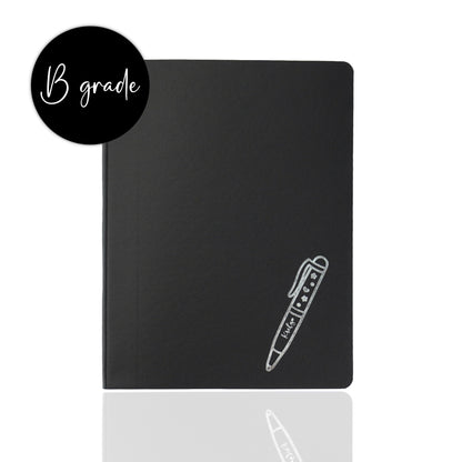 B6 Grid Black Notebook (B-grade)
