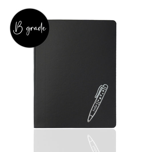 B6 Grid Black Notebook (B-grade)