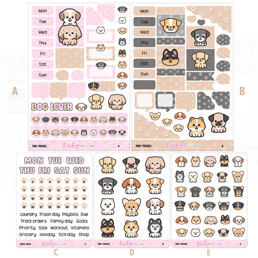 Paw Friends | Journaling sticker