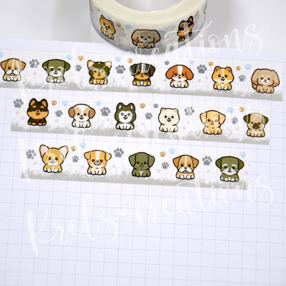 Paw Friends | Silver foil | 15mm washi tape (Limit of 1 per person)