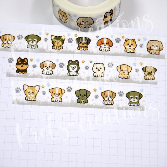 Paw Friends | Silver foil | 15mm washi tape (Limit of 1 per person)