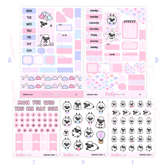 Sheepishly sweet | Journaling sticker