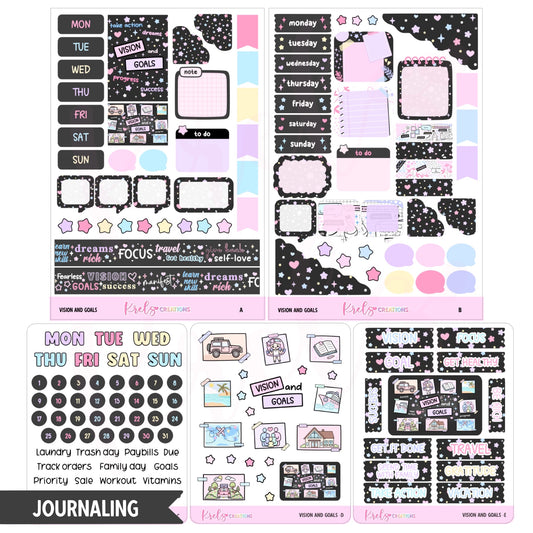 Vision and Goals | Journaling sticker