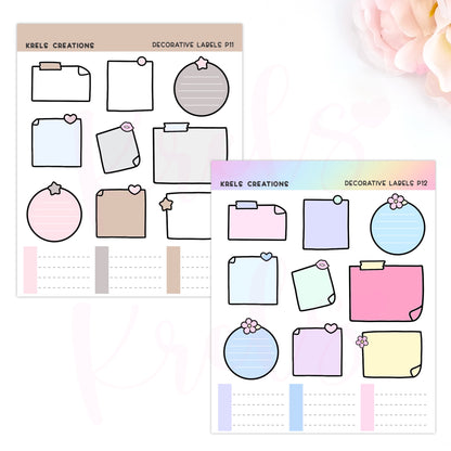 Decorative/Functional stickers