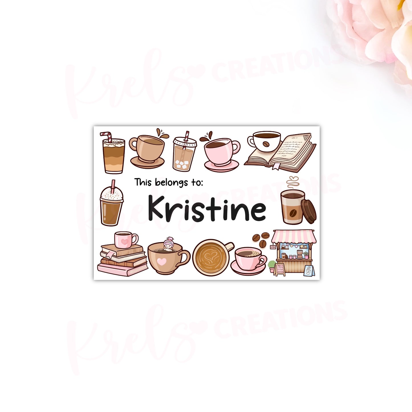 This belongs to + Custom Name | Coffee Lover