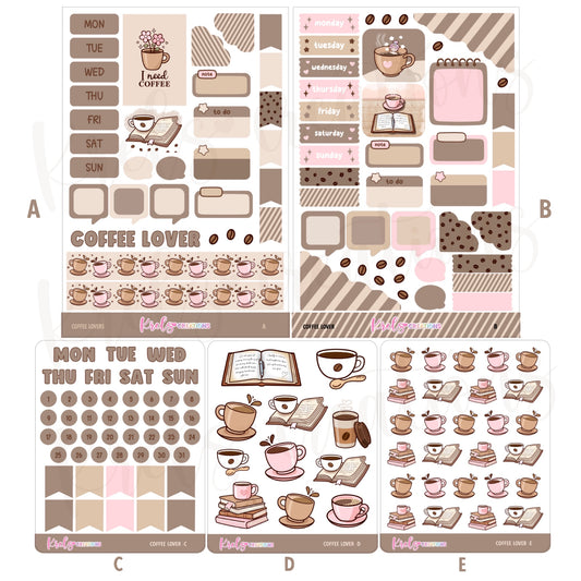 Coffee lover | Journaling sticker