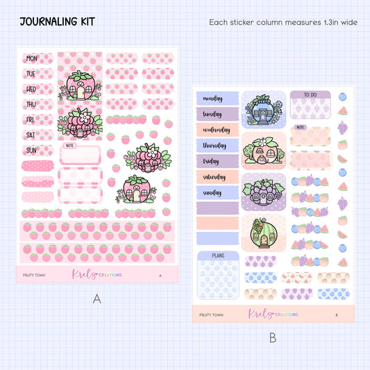 Fruity Town | Journaling sticker