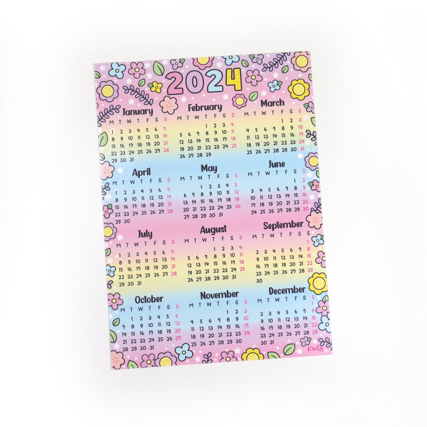 2024 Calendar | Journaling Card 5x7"