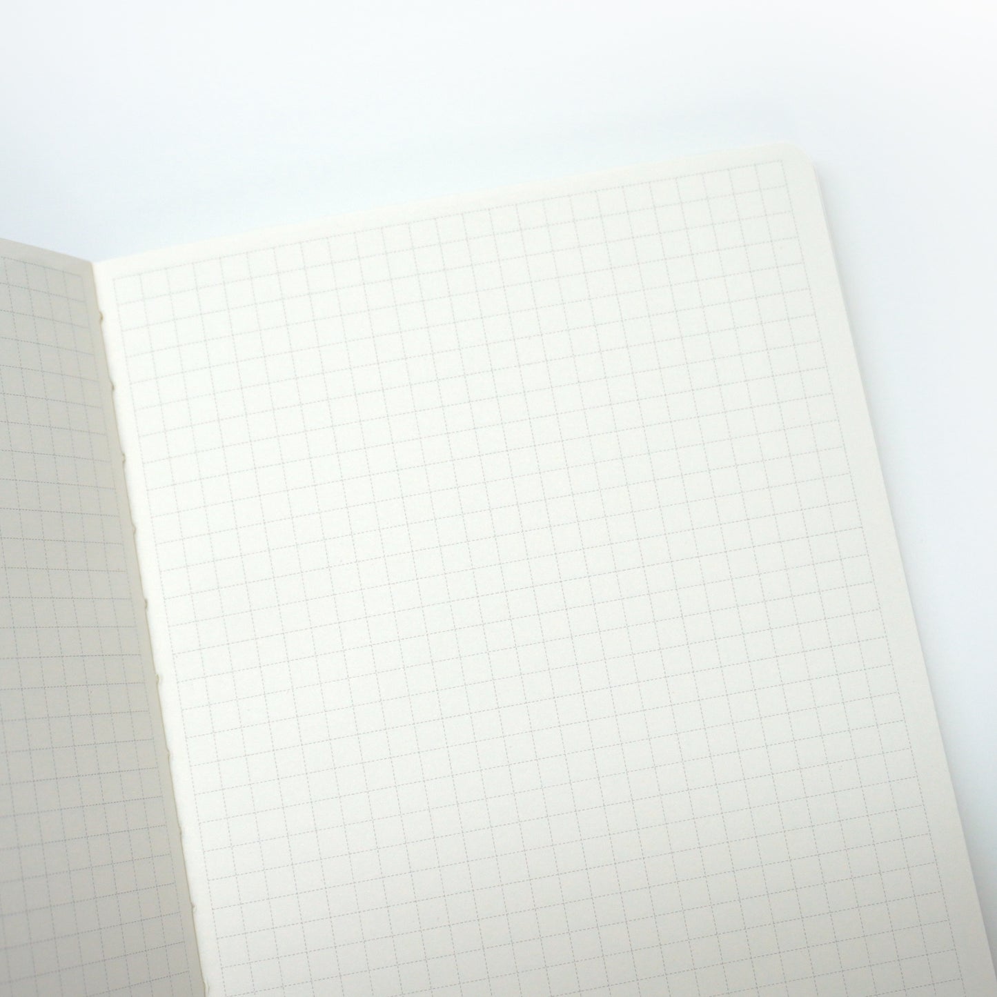 B6 Grid Notebook -Off-white pages | Brown