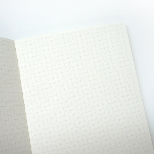 B6 Grid Notebook -Off-white pages | Brown (B-grade)