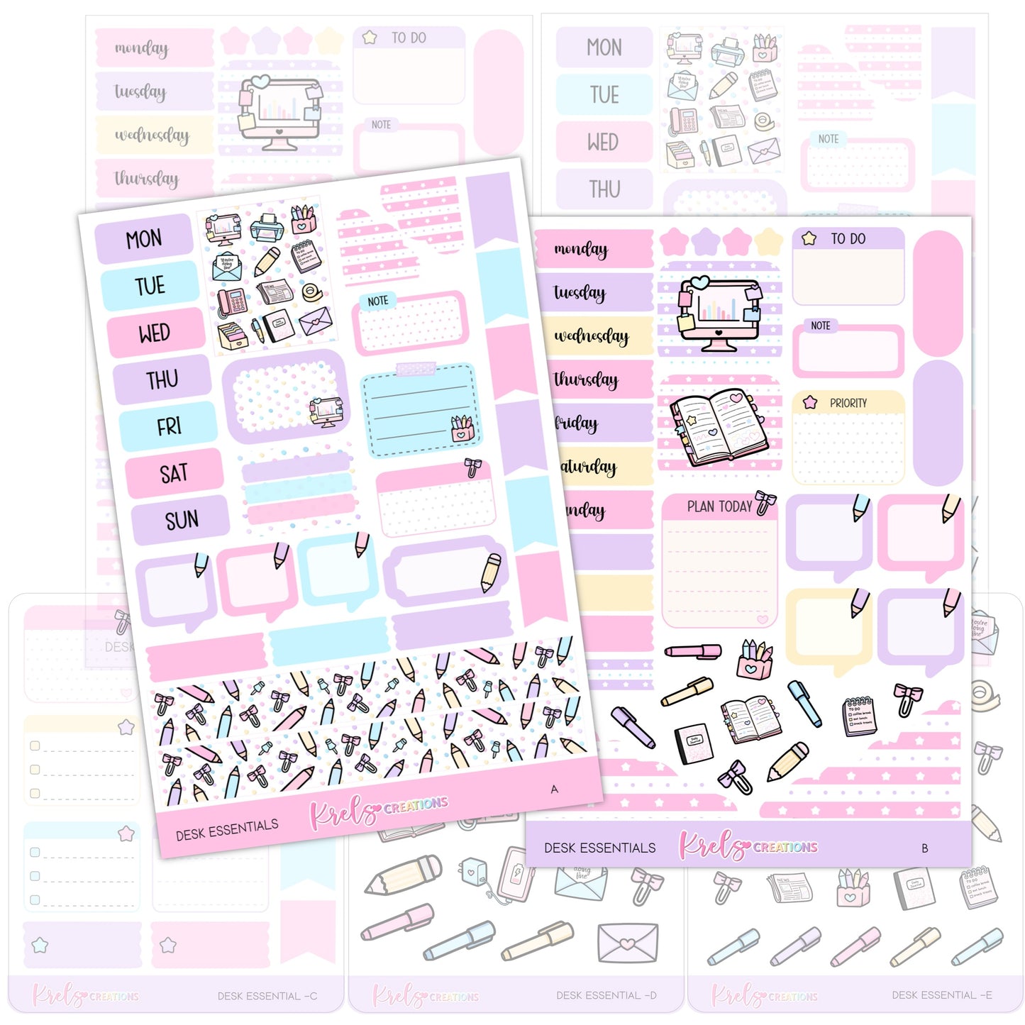 Desk Essentials | Journaling sticker