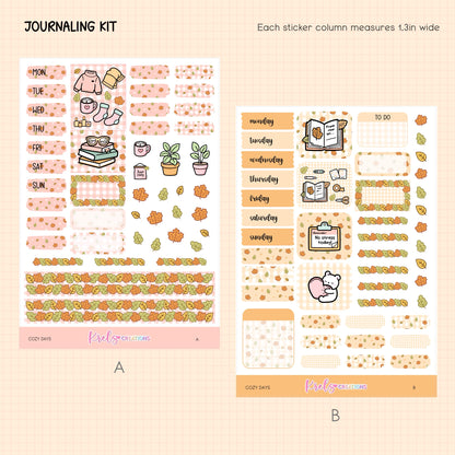 Cozy Days | Journaling sticker