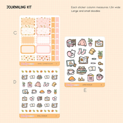 Cozy Days | Journaling sticker
