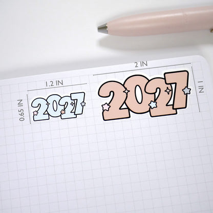 2027 Number sticker -Neutral