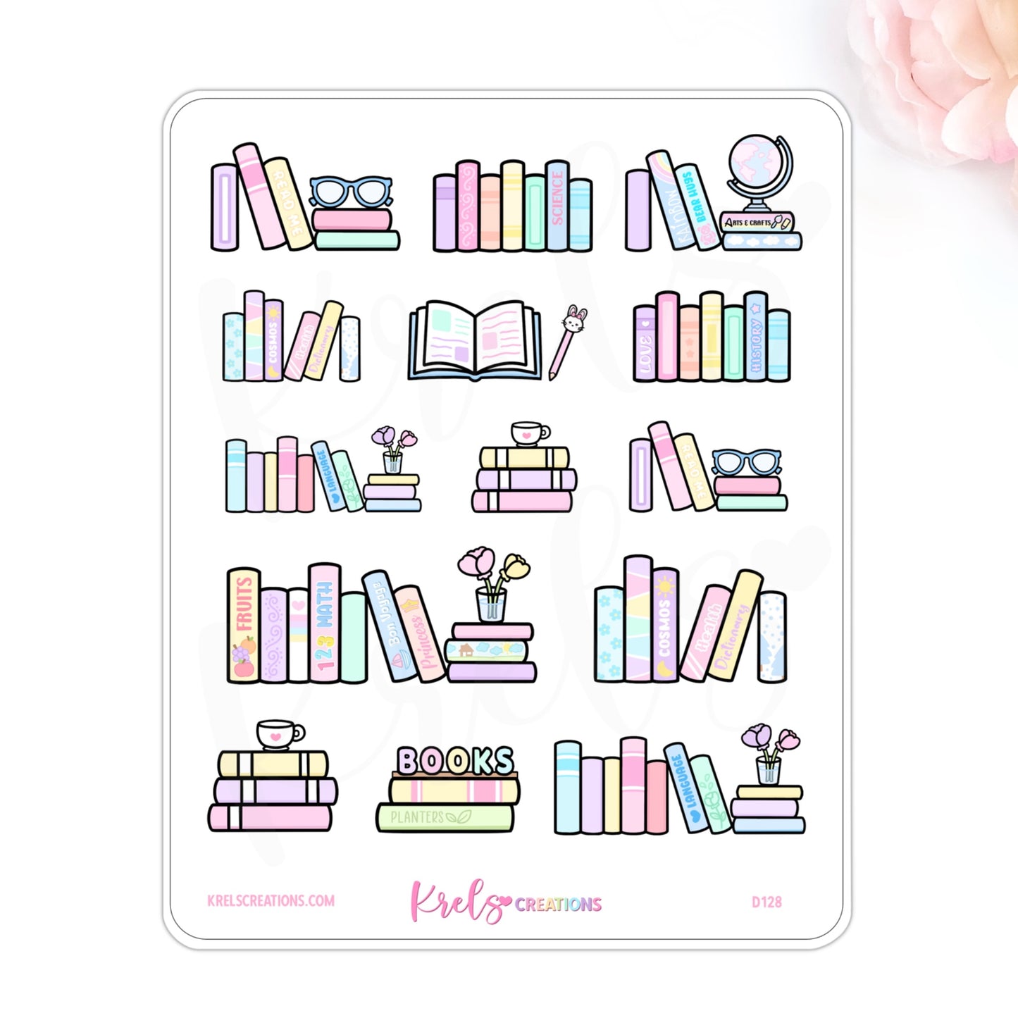 D128 | Bookstionery Stickers
