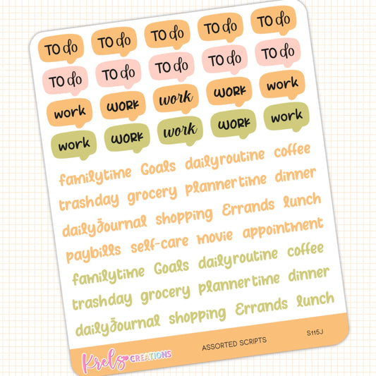 Cozy Days Assorted Scripts