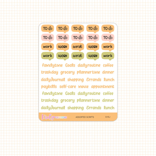 Cozy Days Assorted Scripts