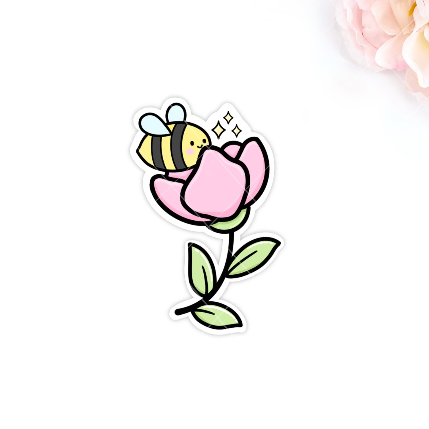 Bee blossom Die-cut sticker
