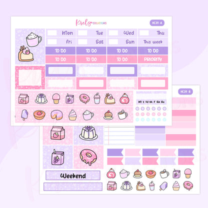 HC39 | Sweet desserts | Hobonichi cousin -2sheets