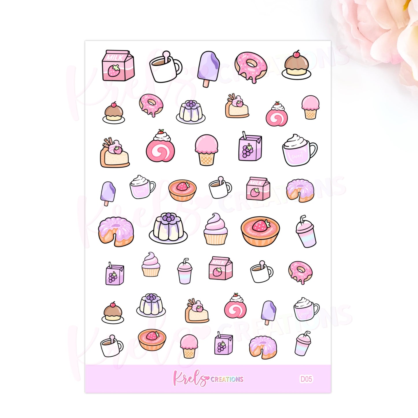 D05 | Sweet desserts doodles