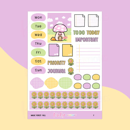 Magic Forest "Fall" | Journaling sticker