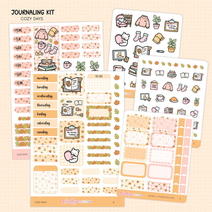 Cozy Days | Journaling sticker