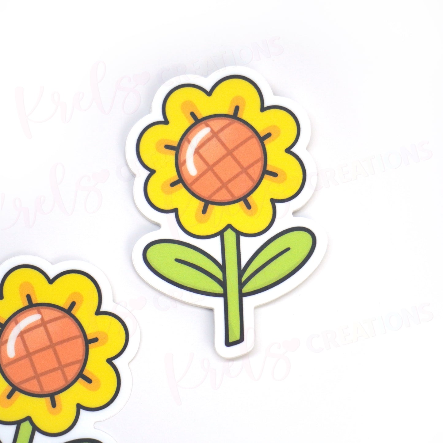 Sunflower vinyl die-cut sticker