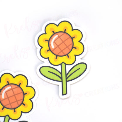 Sunflower vinyl die-cut sticker