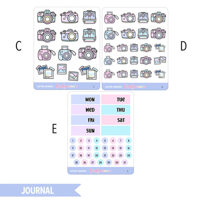 Capture Memories | Journaling sticker